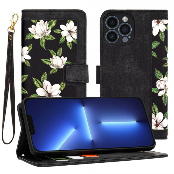 Husa pentru Apple iPhone 13 Pro Max, Techsuit, FlipCraft, Neagra