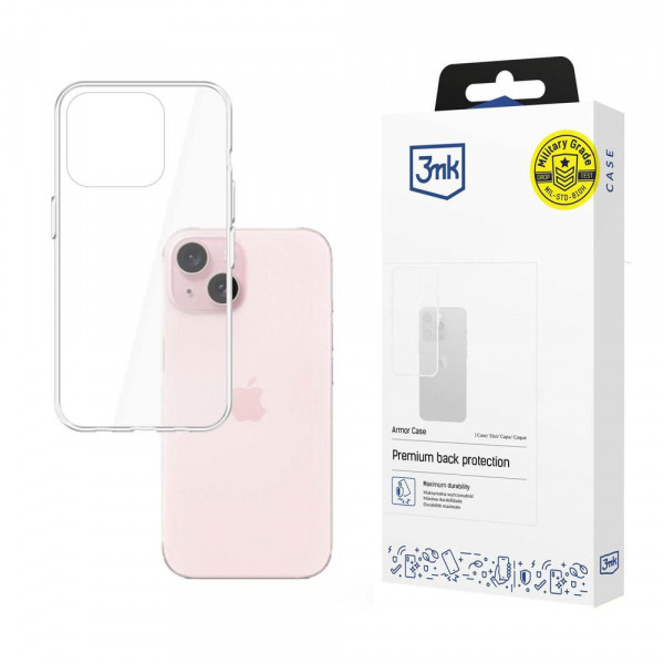 Husa pentru Apple iPhone 15, 3MK, Armor, Transparenta