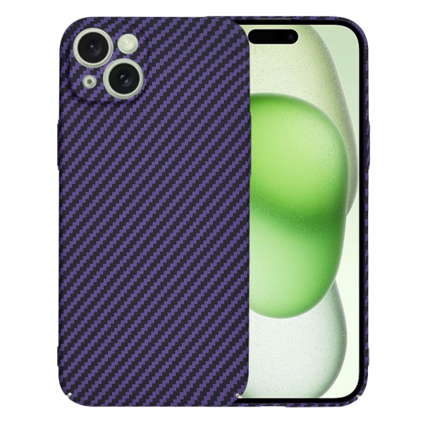 Husa pentru Apple iPhone 15 Plus, Techsuit, Carbonite FiberShell, Mov
