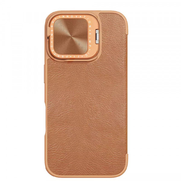 Husa pentru Apple iPhone 16, Nillkin, Qin Prop, Maro