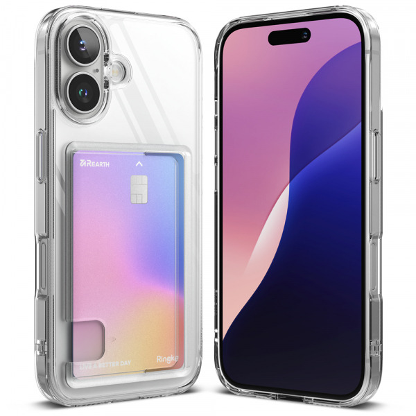 Husa pentru Apple iPhone 16 Plus, Ringke, Fusion Card, Transparenta