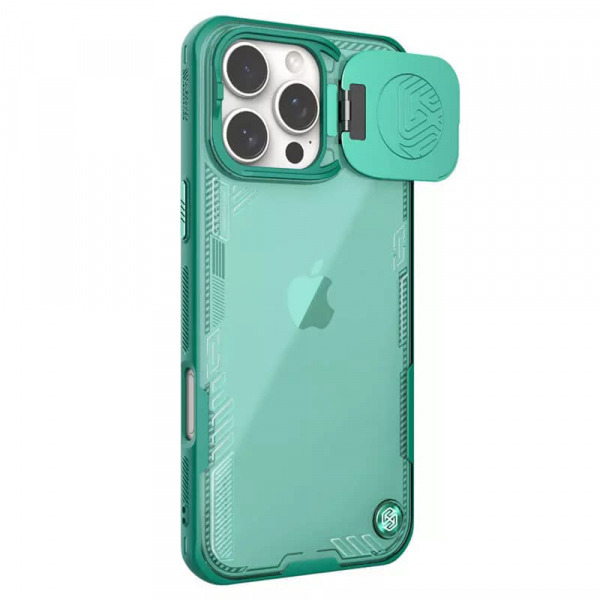 Husa pentru Apple iPhone 16 Pro Max, Nillkin, Iceblade Prop w/o Camera Cutout, Verde