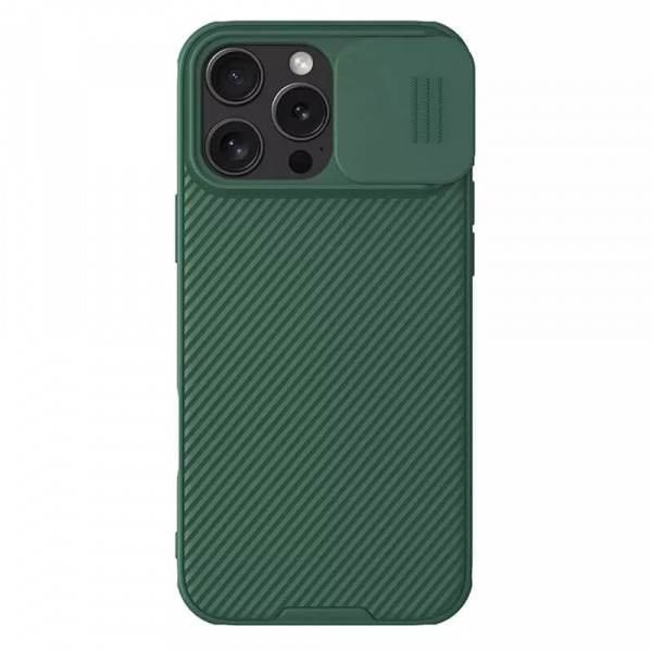 Husa pentru Apple iPhone 16 Pro Max, Nillkin, CamShield Pro, Verde