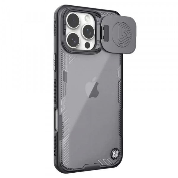 Husa pentru Apple iPhone 16 Pro Max, Nillkin, Iceblade Prop (w/o Camera Cutout), Neagra