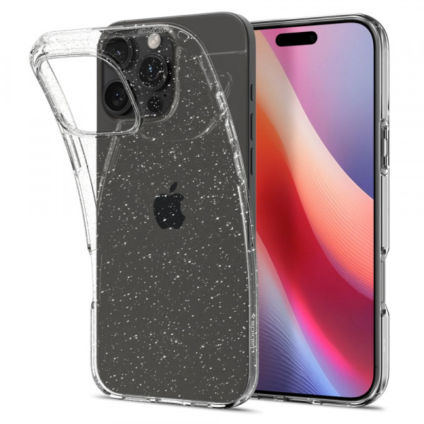 Husa pentru Apple iPhone 16 Pro, Spigen, Liquid Crystal Glitter, Transparenta ACS08113