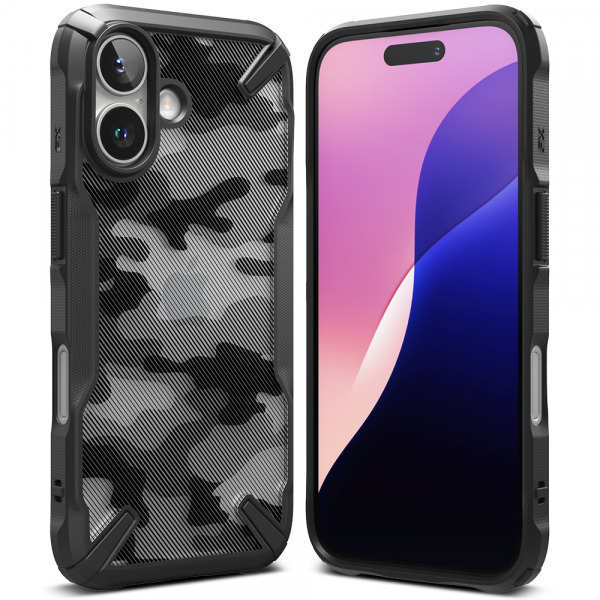 Husa pentru Apple iPhone 16, Ringke, Fusion X Design, Camuflaj