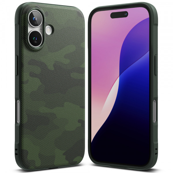 Husa pentru Apple iPhone 16, Ringke, Onyx Design, Verde