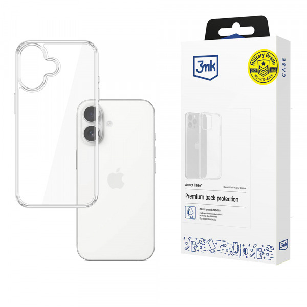 Husa pentru Apple iPhone 17, 3MK, Armor, Transparenta