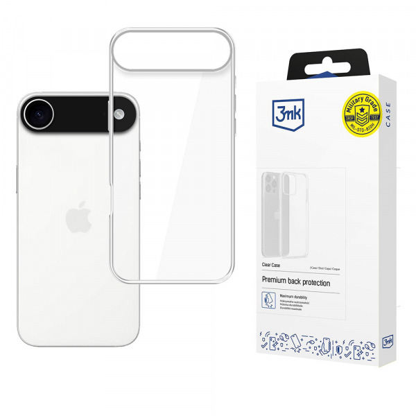 Husa pentru Apple iPhone 17 Air, 3MK, Clear, Transparenta