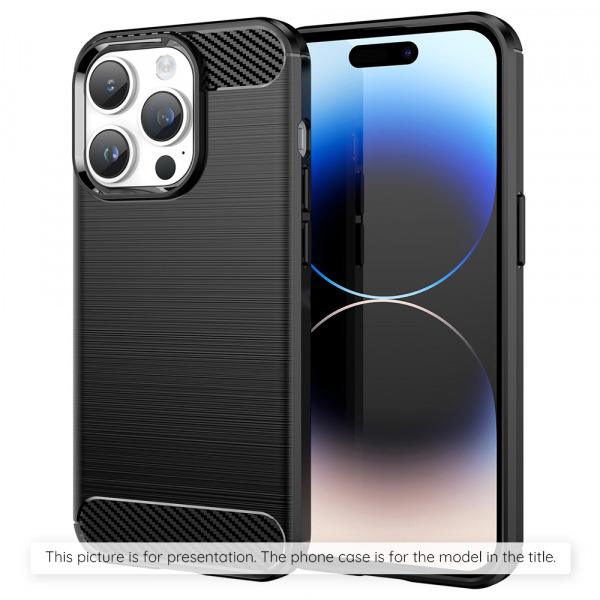 Husa pentru Apple iPhone 18 Pro Max / 17 Pro Max, Techsuit, Carbon, Neagra