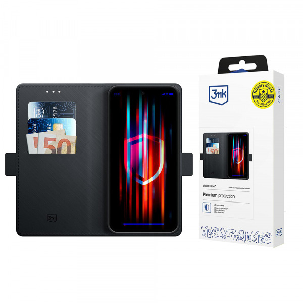 Husa pentru Apple iPhone 17 Pro Max, 3MK, Wallet, Neagra