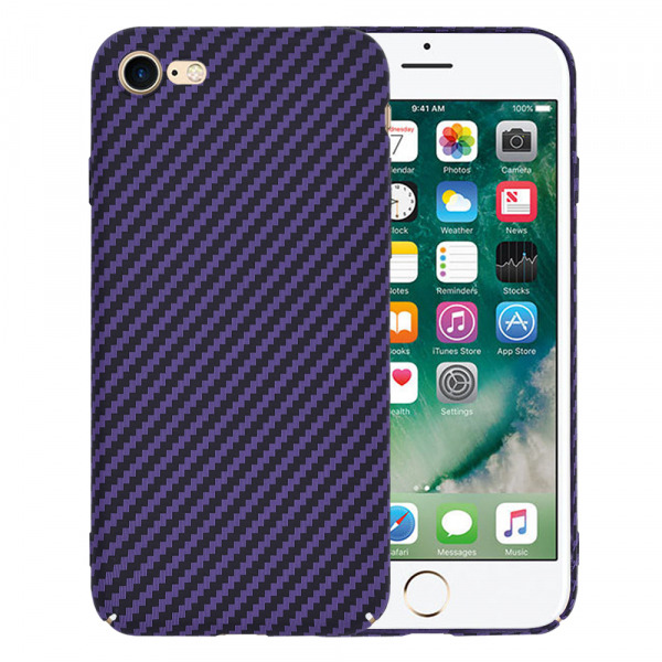 Husa pentru Apple iPhone SE (2022) / SE (2020) / 8 / 7, Techsuit, Carbonite FiberShell, Mov
