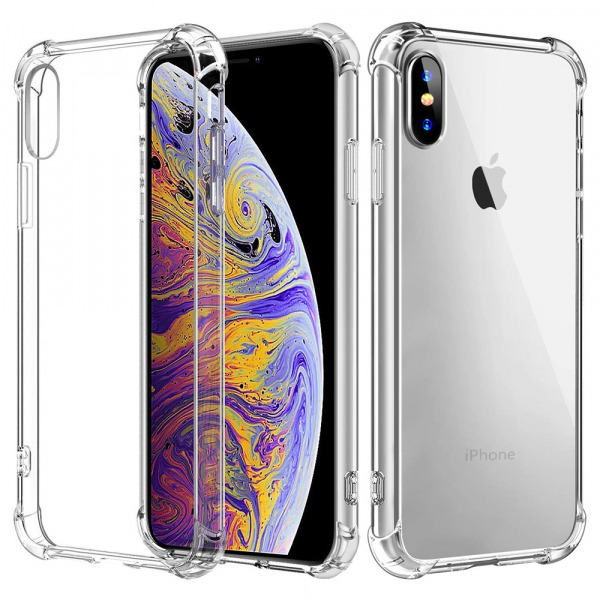 Husa pentru Apple iPhone XS / X, Techsuit, Shockproof Clear, Transparenta