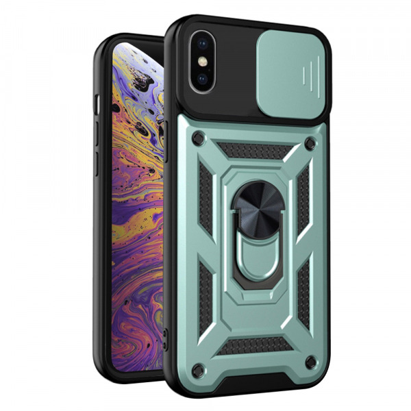 Husa pentru Apple iPhone XS Max, Techsuit, CamShield, Verde