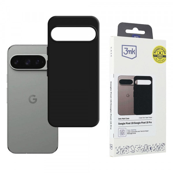 Husa pentru Google Pixel 10 Pro / 10, 3MK, Neagra Mata