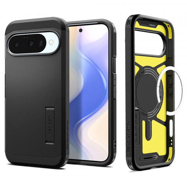 Husa pentru Google Pixel 10 Pro / 10, Spigen, Tough Armor, Neagra