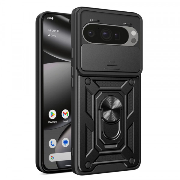Husa pentru Google Pixel 10 Pro XL, Techsuit, CamShield, Neagra