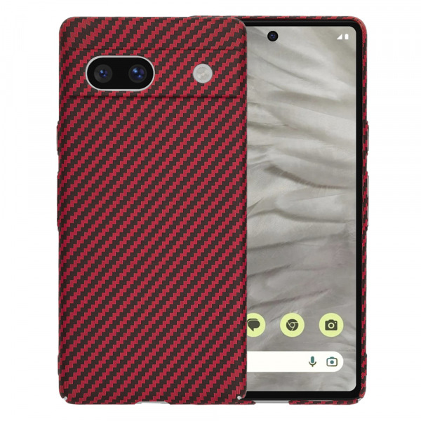 Husa pentru Google Pixel 7a, Techsuit, Carbonite FiberShell, Rosie