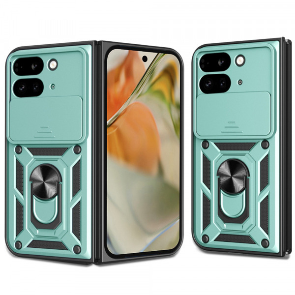 Husa pentru Google Pixel 9 Pro Fold, Techsuit, CamShield, Verde