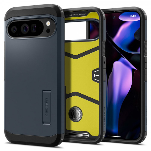 Husa pentru Google Pixel 9 Pro XL, Spigen, Tough Armor, Albastra