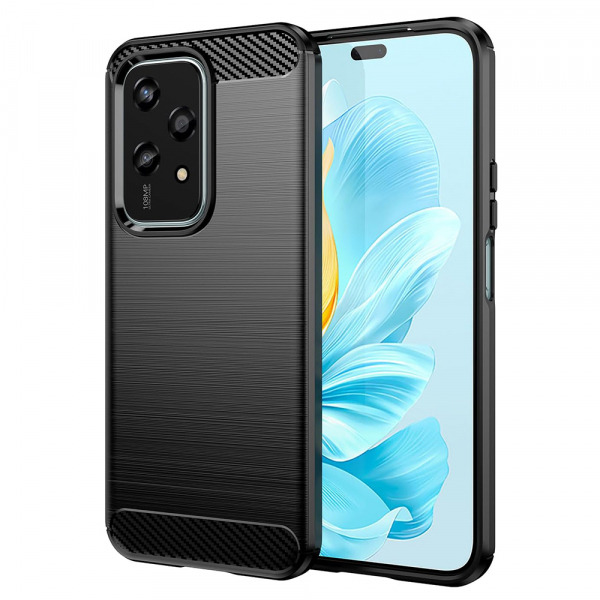 Husa pentru Honor 200 Lite, Techsuit, Carbon, Neagra