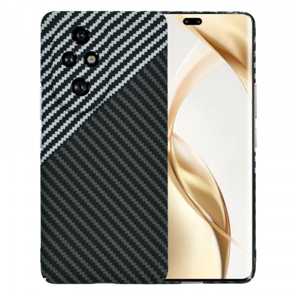 Husa pentru Honor 200 Pro, Techsuit, Carbonite FiberShell, Neagra Gri