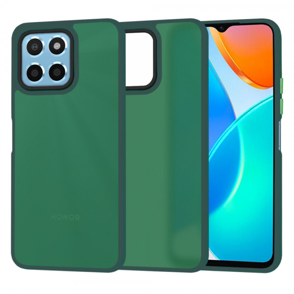 Husa pentru Honor 70 Lite / X6 / X8 5G, Techsuit, HaloFrost, Verde