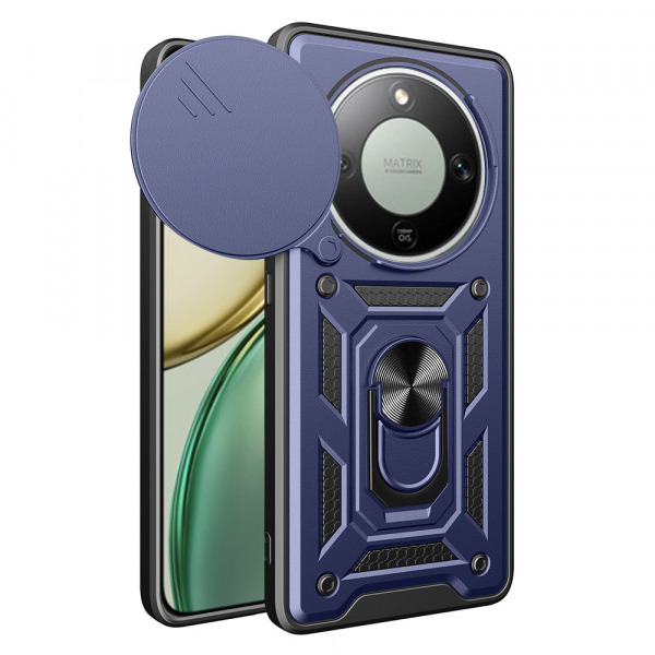Husa pentru Honor Magic8 Lite, Techsuit, CamShield, Albastra