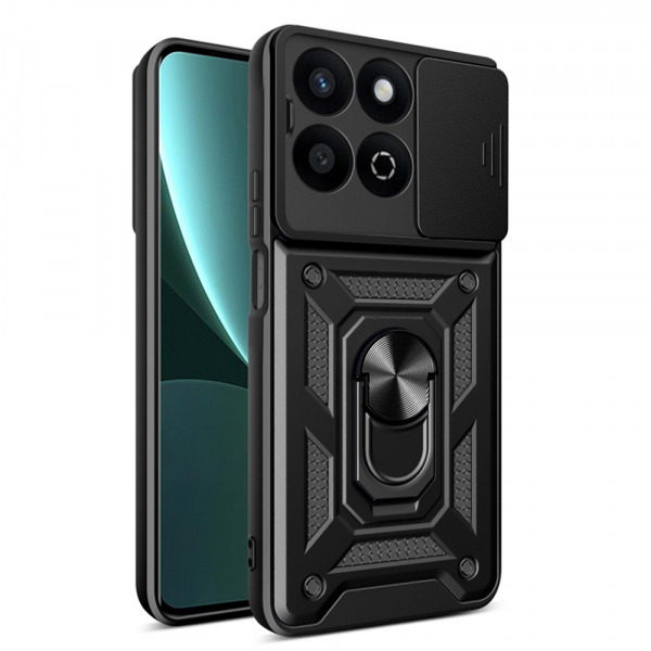 Husa pentru Honor X7c / 200 Smart, Techsuit, CamShield, Neagra