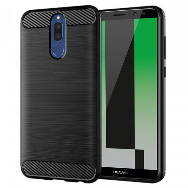 Husa pentru Huawei Mate 10 Lite, Techsuit, Carbon, Neagra