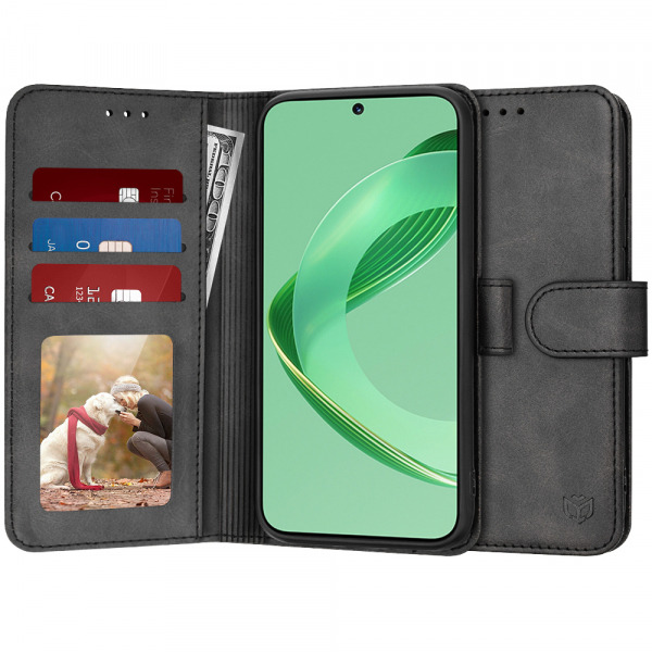 Husa pentru Huawei nova 11 SE / nova 12 SE, Techsuit, Diary Book, Neagra