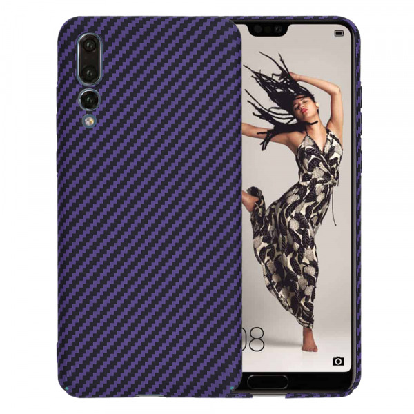Husa pentru Huawei P20 Pro, Techsuit, Carbonite FiberShell, Mov