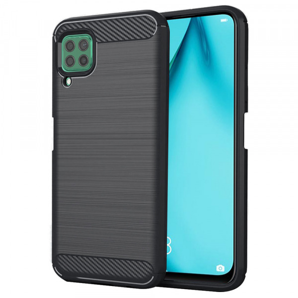 Husa pentru Huawei P40 lite 4G, Techsuit, Carbon, Neagra
