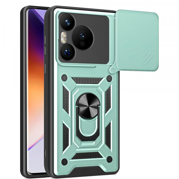 Husa pentru Huawei Pura 70, Techsuit, CamShield, Verde