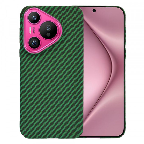 Husa pentru Huawei Pura 70, Techsuit, Carbonite FiberShell, Verde