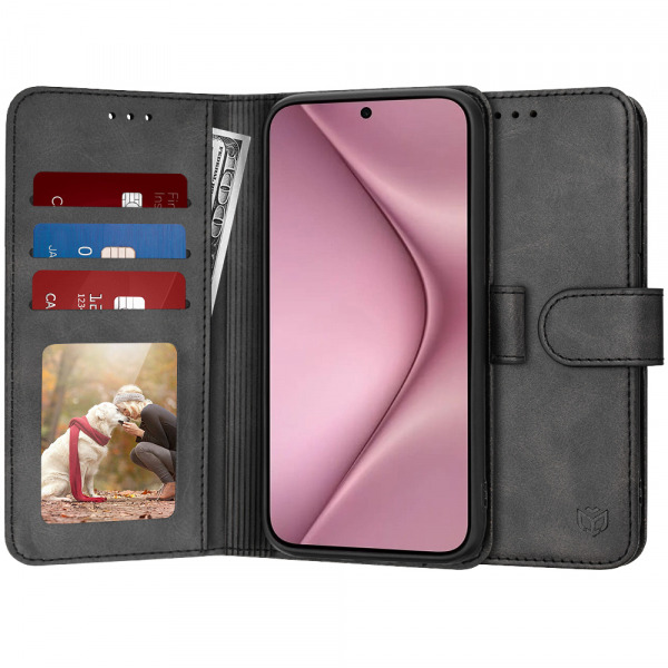 Husa pentru Huawei Pura 70, Techsuit, Diary Book, Neagra