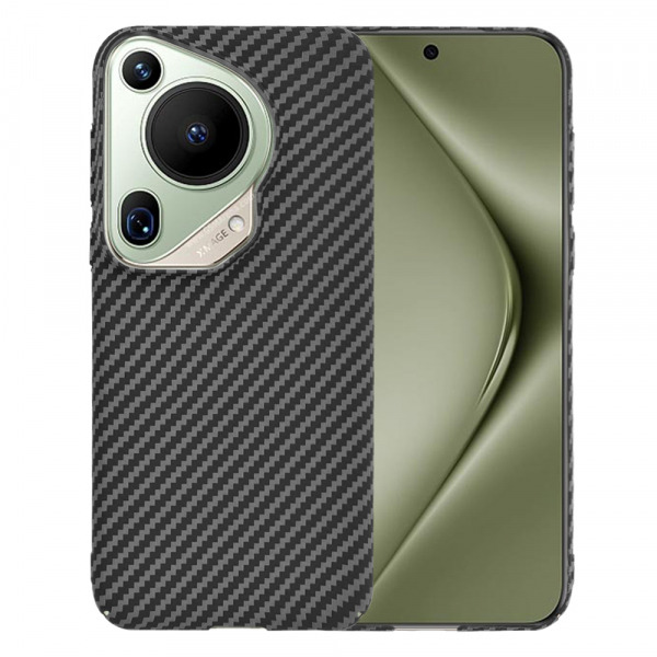 Husa pentru Huawei Pura 70 Ultra, Techsuit, Carbonite FiberShell, Neagra