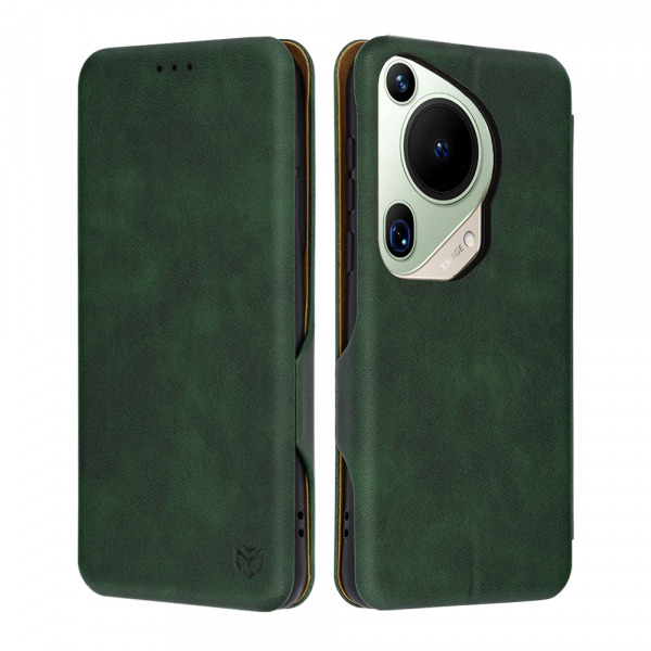 Husa pentru Huawei Pura 70 Ultra, Techsuit, Safe Wallet Plus, Verde