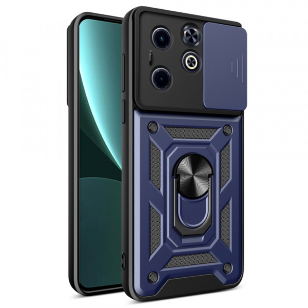Husa pentru Infinix Smart 8 / Hot 40i, Techsuit, CamShield, Albastra
