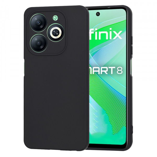 Husa pentru Infinix Smart 8, Techsuit, SoftFlex, Neagra