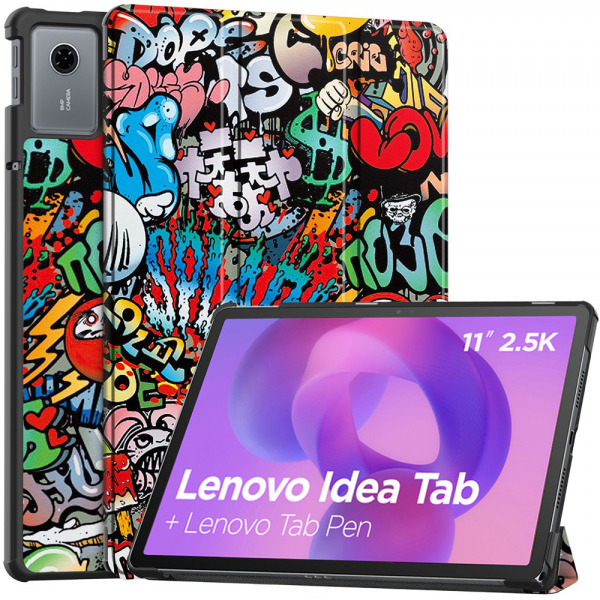 Husa pentru Lenovo Idea Tab 11, Techsuit, FoldPro Urban Vibe, Multicolor