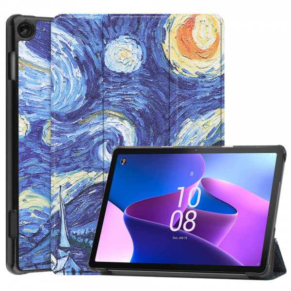 Husa pentru Lenovo Tab M10 Gen 3, Techsuit, FoldPro Starry Night, Multicolor