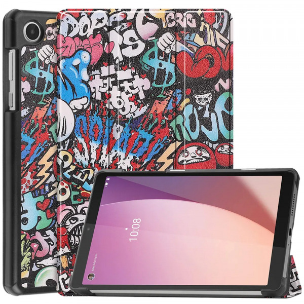Husa pentru Lenovo Tab M8 (4th Gen), Techsuit, FoldPro Urban Vibe, Multicolor
