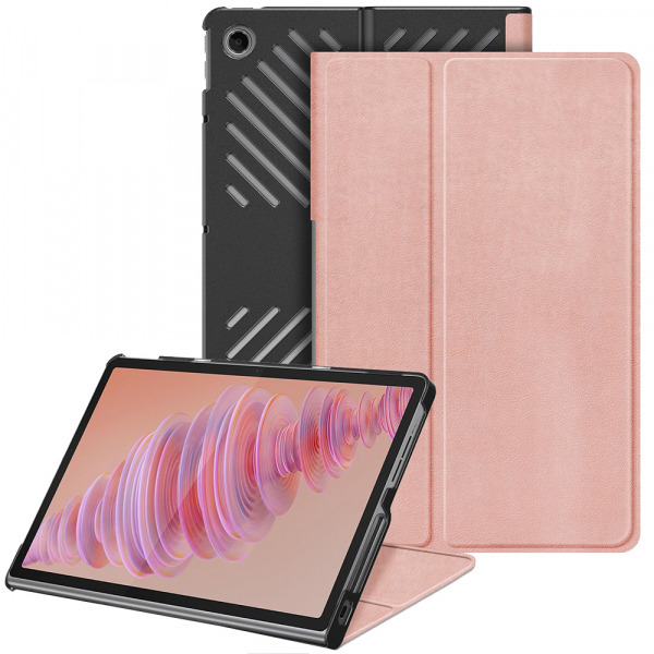 Husa pentru Lenovo Tab Plus, Techsuit, FoldPro, Roz