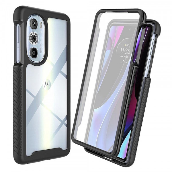 Husa pentru Motorola Edge 30 Pro, Techsuit, Defense360 Pro, Neagra