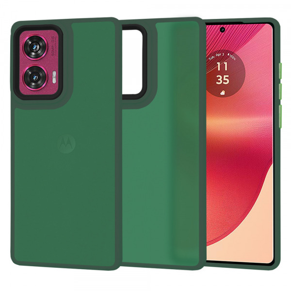 Husa pentru Motorola Edge 50 Fusion, Techsuit, HaloFrost, Verde