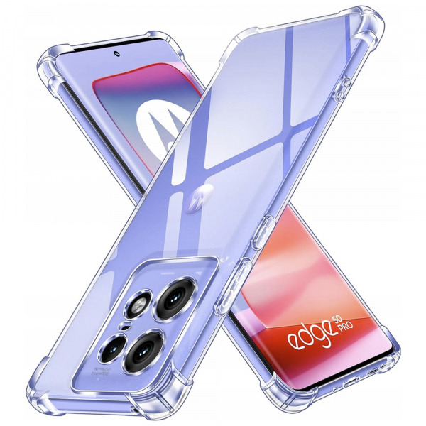 Husa pentru Motorola Edge 50 Pro, Techsuit, Shockproof Clear, Transparenta