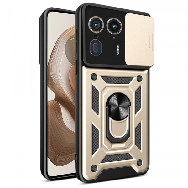 Husa pentru Motorola Edge 50 Ultra, Techsuit, CamShield, Aurie