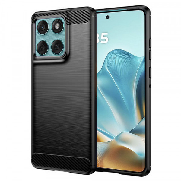 Husa pentru Motorola Edge 60 Fusion / Edge 60, Techsuit, Carbon, Neagra