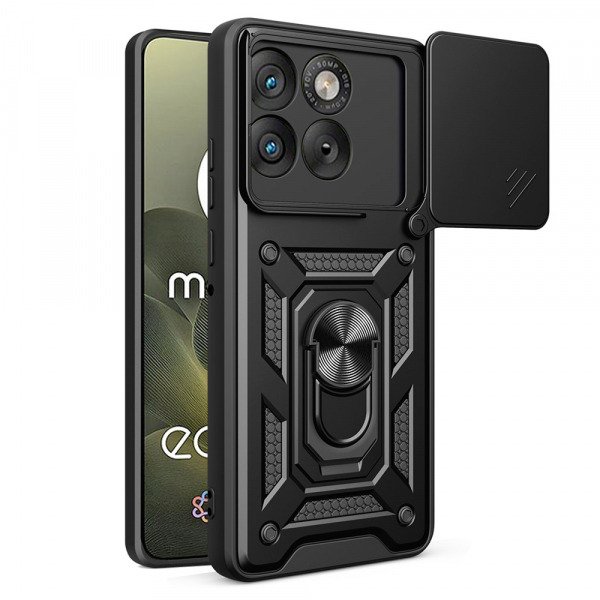 Husa pentru Motorola Edge 70, Techsuit, CamShield, Neagra